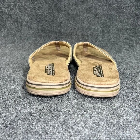 Skechers Rosen Sandals Men's 10 Khaki Athletic Outdoor Summer Beach Flip Flops - Picture 5 of 12